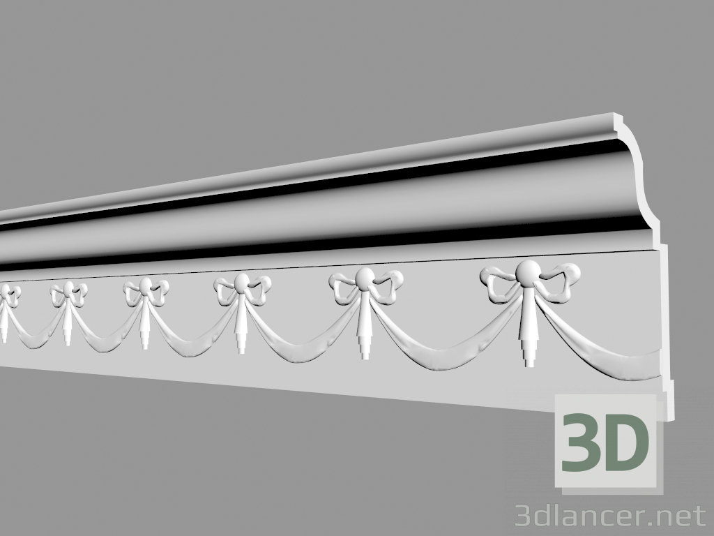 3d модель карниз C1033 – превью