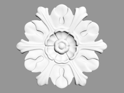 Rosette (Formteil) R12 (19,5 x 19,5 x 1,8 - Ø 20 cm)