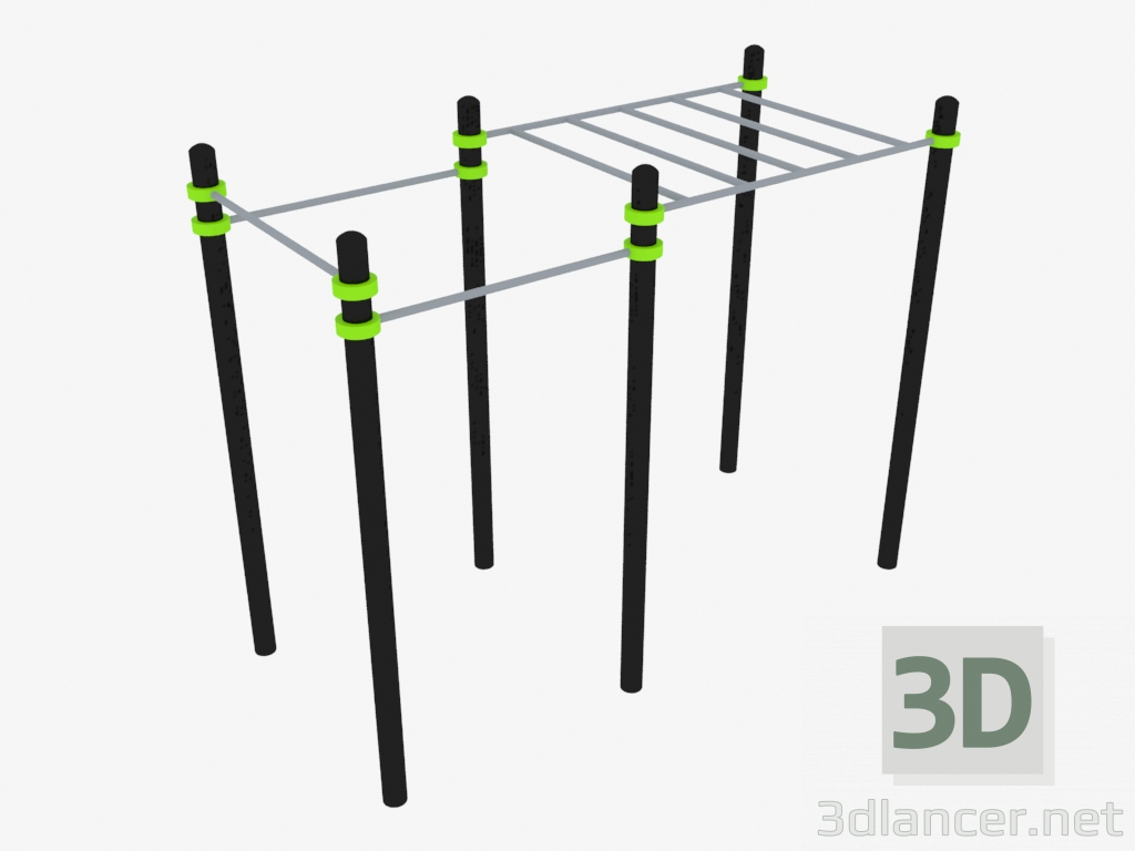 modello 3D Complesso sportivo (W0013) - anteprima