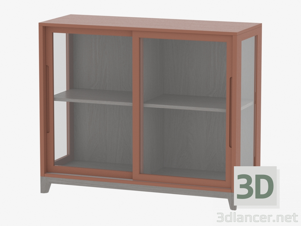 3D Modell Vitrine niedrig CASE (IDC027004016) - Vorschau