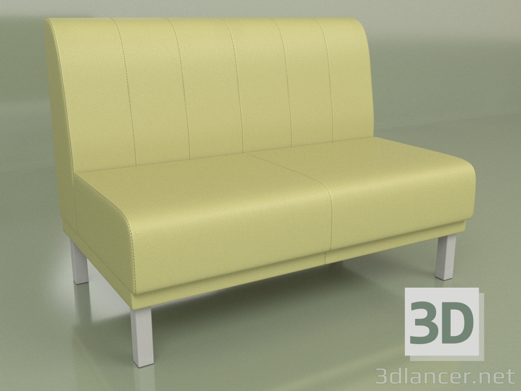 3d model Salón 2 plazas - vista previa