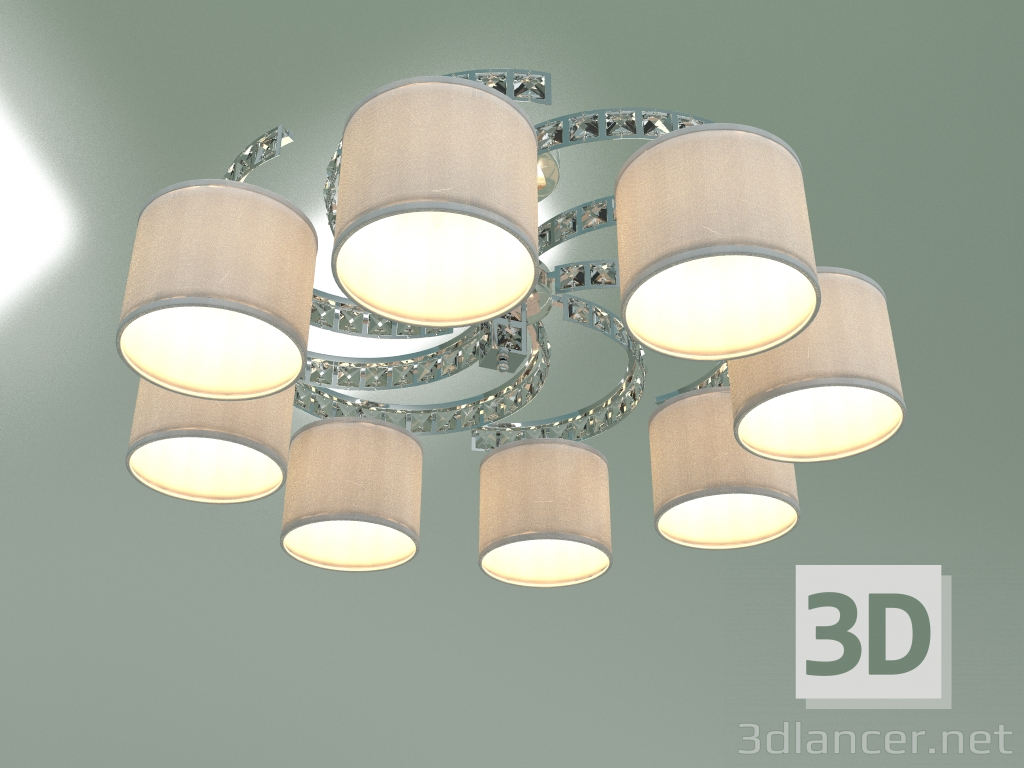 Modelo 3d Candelabro de teto Salina 60104-8 (cromo) - preview