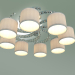 modello 3D Lampadario a soffitto Salina 60104-8 (cromo) - anteprima