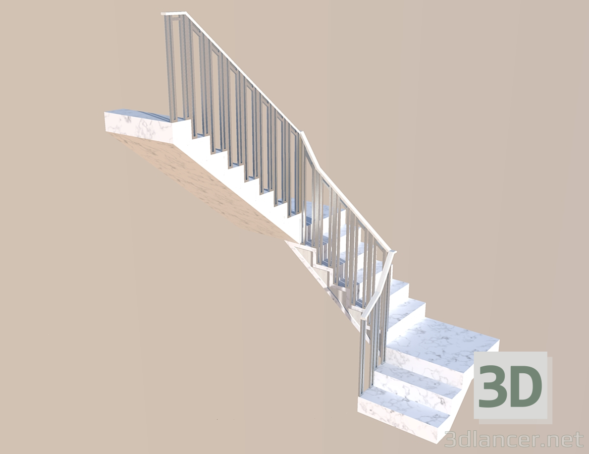 3D Modell Treppen - Vorschau