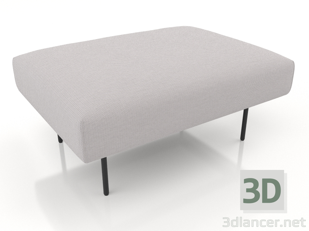 modello 3D Pouff 95x70 - anteprima