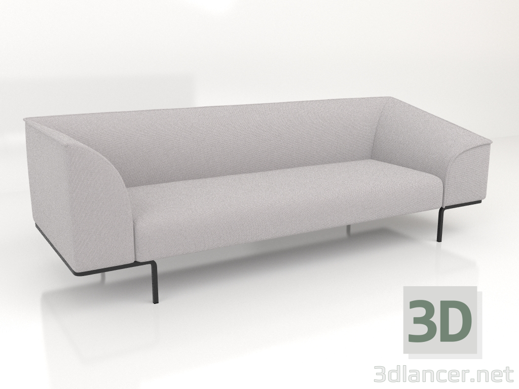 3D modeli Köşe modülü sağa doğru uzatılmıştır - önizleme