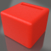 3d model Taburete (rojo) - vista previa