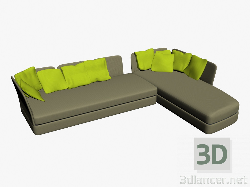 3D Modell Sofa-Bucht (Sx 205) - Vorschau