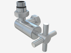 Cancello 3D sinistro (incrociato) G 1/2 "HP x G 3/4" NG