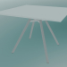 3d model MART table (9843-01 (100x100cm), H 73cm, HPL white, aluminum extrusion, white powder coated) - preview