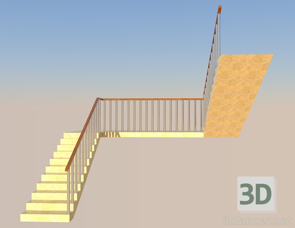 Modelo 3d Escadas - preview