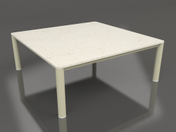 Couchtisch 94×94 (Gold, DEKTON Danae)