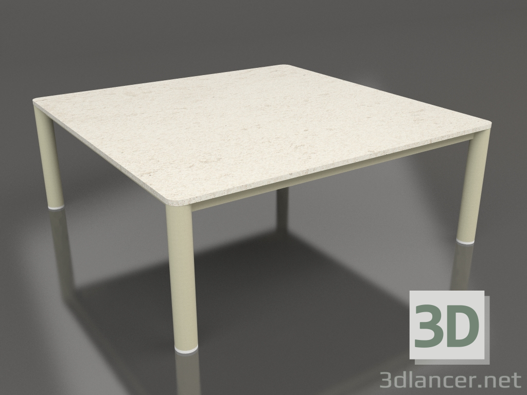 3d модель Стол журнальный 94×94 (Gold, DEKTON Danae) – превью