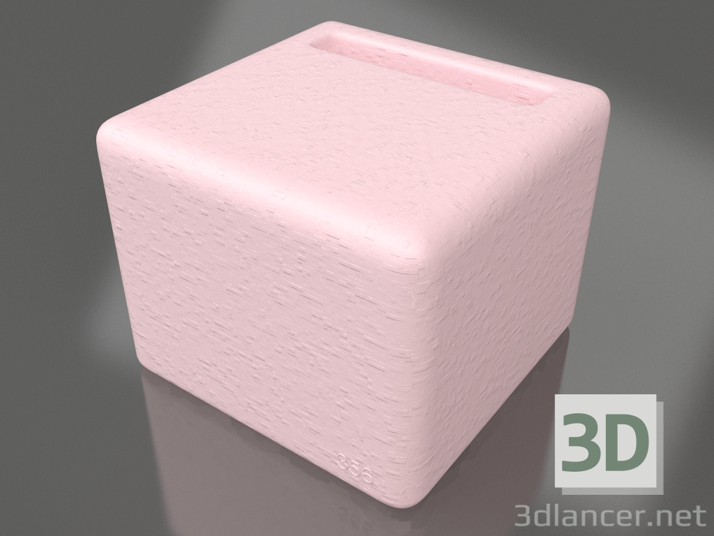 3d model Taburete (rosa) - vista previa