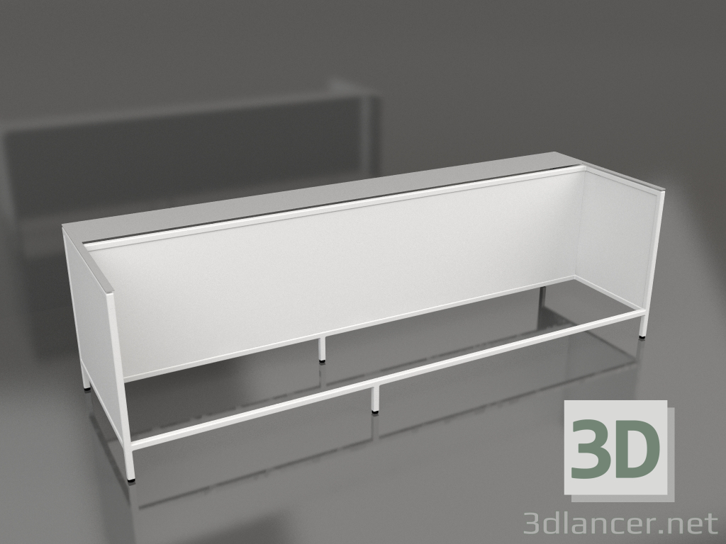 3D Modell Insel V1 (mit Landung) auf 120 Rahmen 5 (grau) - Vorschau