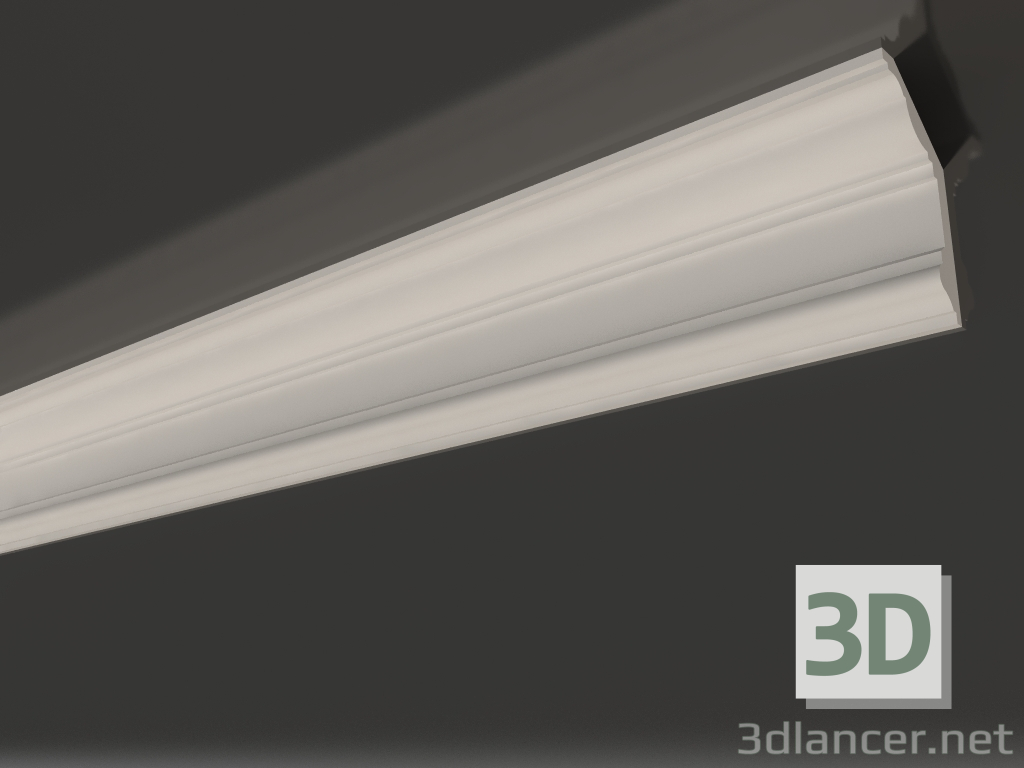 modello 3D Cornice per soffitto in gesso liscia KG 056 1 (230х114) - anteprima