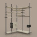 Modelo 3d Moderno camarim 1680 x 1870 x 2830 (h) mm - preview