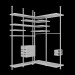 3d model Vestidor moderno 1680 x 1870 x 2830 (h) mm - vista previa