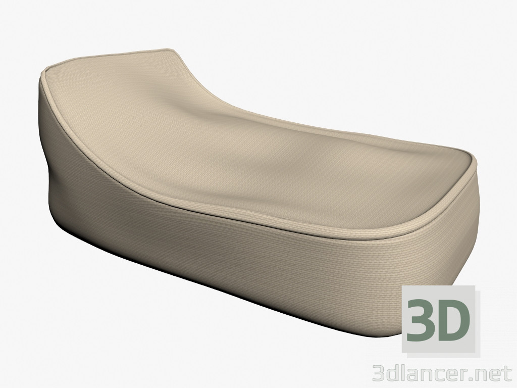 3D Modell 1 Liegestuhl zu schweben - Vorschau