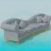 modello 3D Divano con cuscini - anteprima