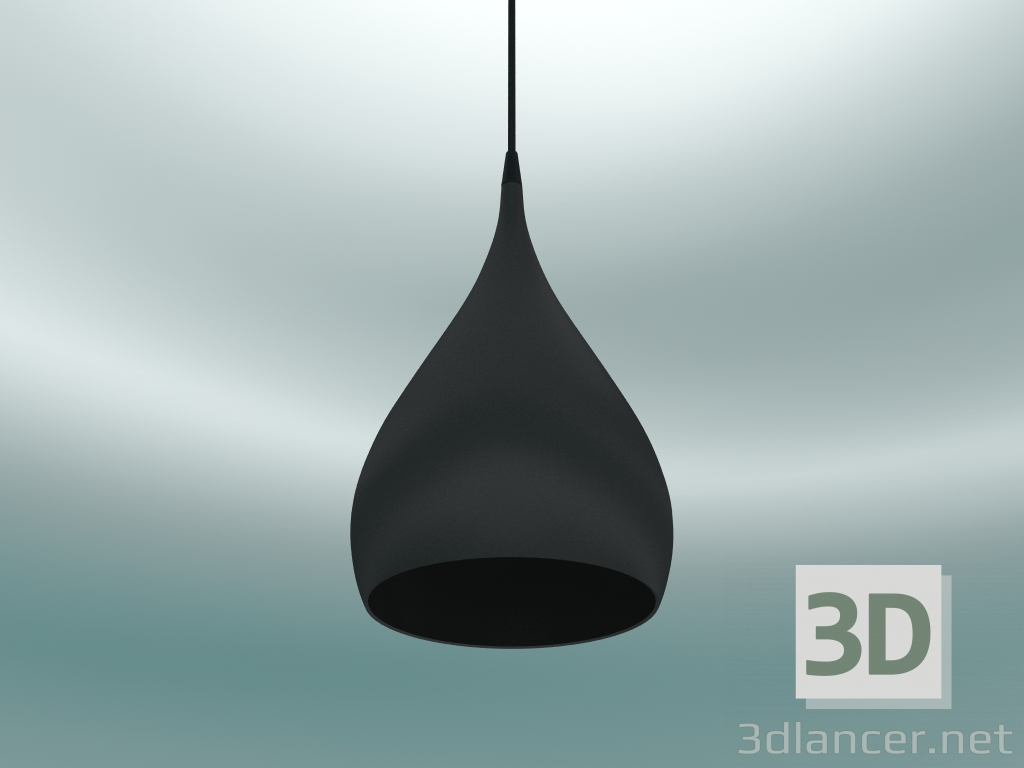 Modelo 3d Luminária pendente giratória (BH1, Ø25cm, H 45cm, preto mate) - preview