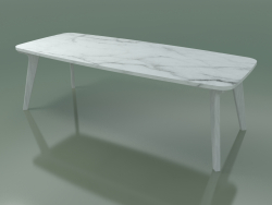 Mesa de comedor (233, mármol, blanco)