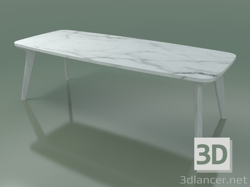 modello 3D Tavolo da pranzo (233, marmo, bianco) - anteprima