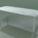 Modelo 3d Mesa de jantar (233, Mármore, Branco) - preview