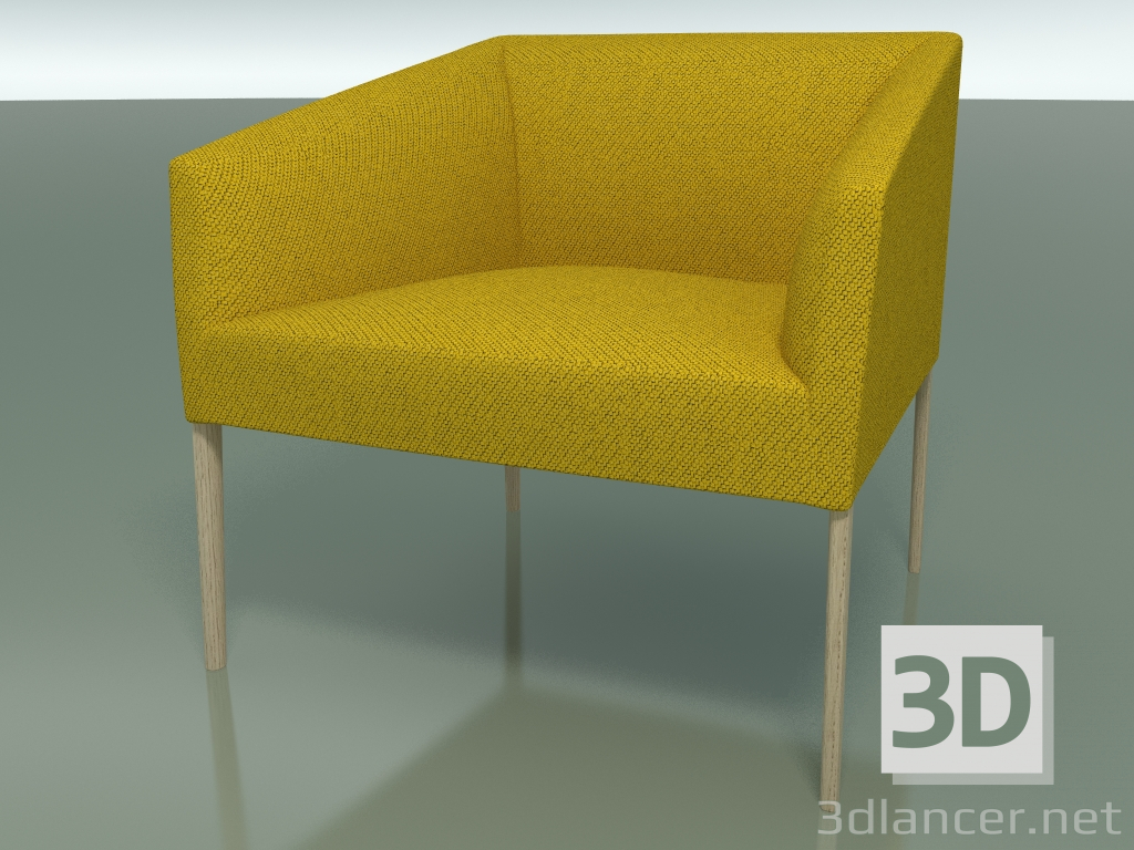 3d model Armchair 2710 (70 cm, Bleached oak) - preview