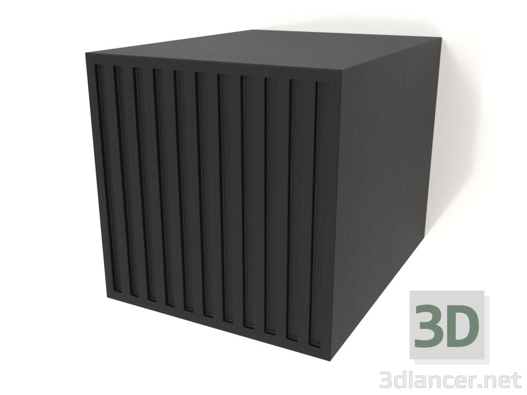 Modelo 3d Prateleira suspensa ST 06 (porta ondulada, 250x315x250, madeira preta) - preview