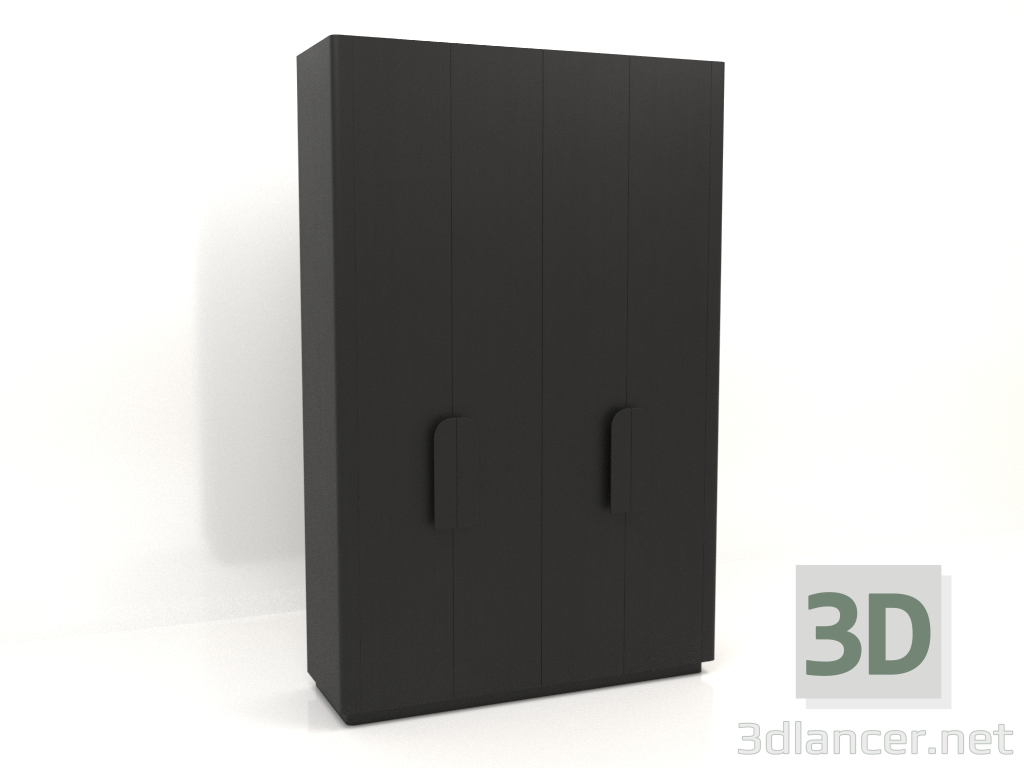 3d модель Шкаф MW 04 wood (вариант 2, 1830х650х2850, wood black) – превью