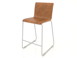 Half-bar chair Harris (brown-steel)