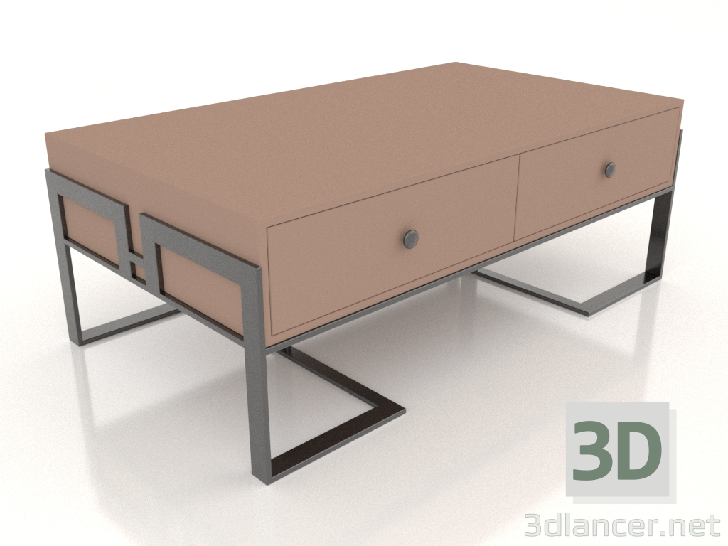 3d model Mesa auxiliar (capuchino) - vista previa