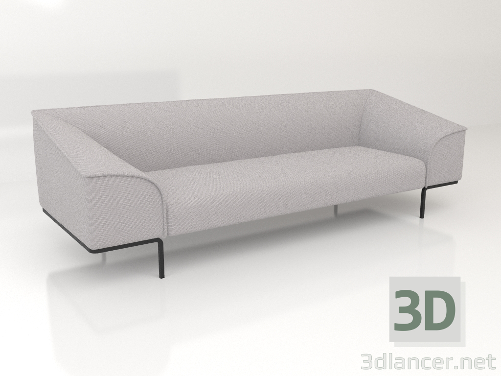 3d model 3 seater sofa - preview