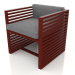 3d model Armchair (Wine red) - preview