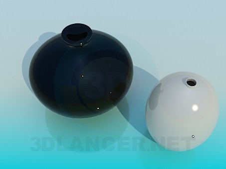 Modelo 3d Vasos - preview