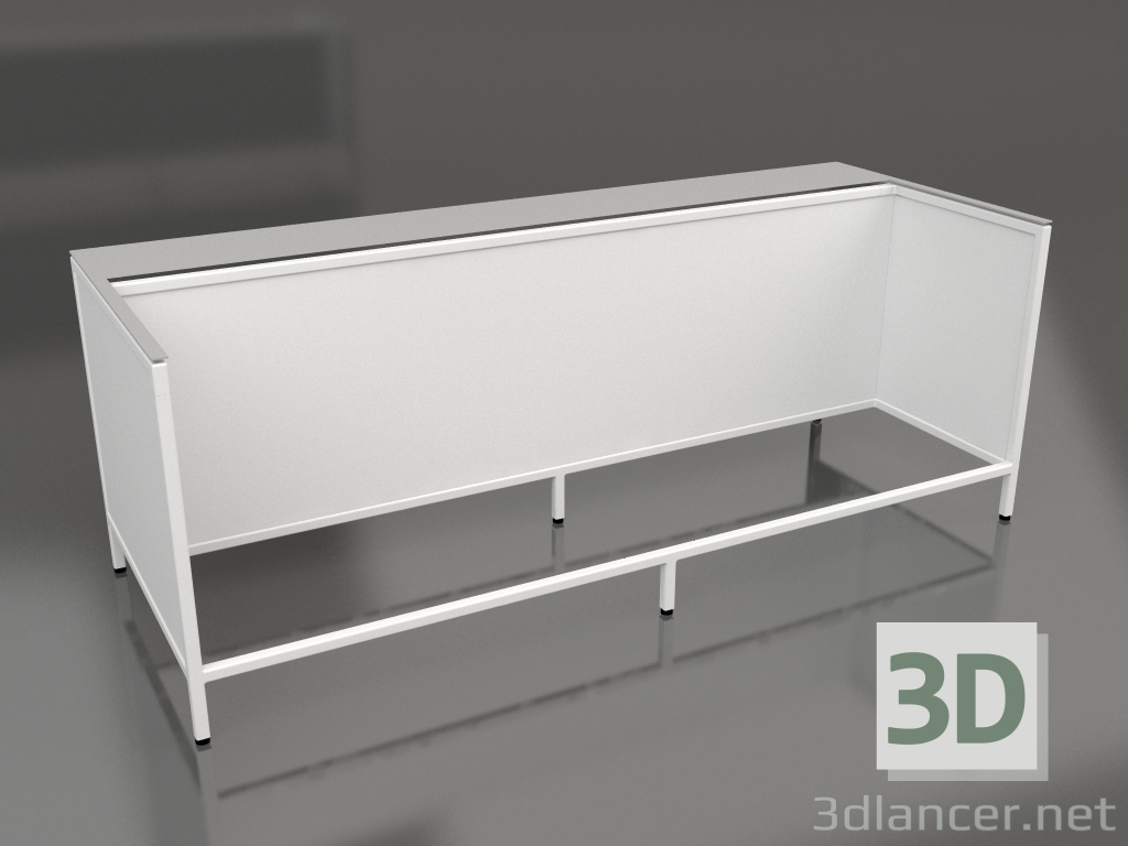 Modelo 3d Ilha V1 (com pouso) em 120 quadro 4 (cinza) - preview