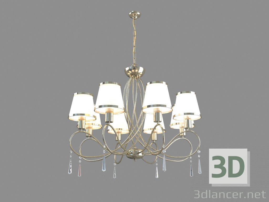 modello 3D Lampadario A1035LM-8AB - anteprima