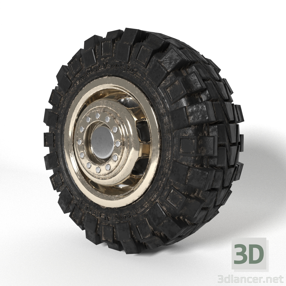 3d Truck wheel model buy - render