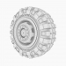 3d Truck wheel model buy - render