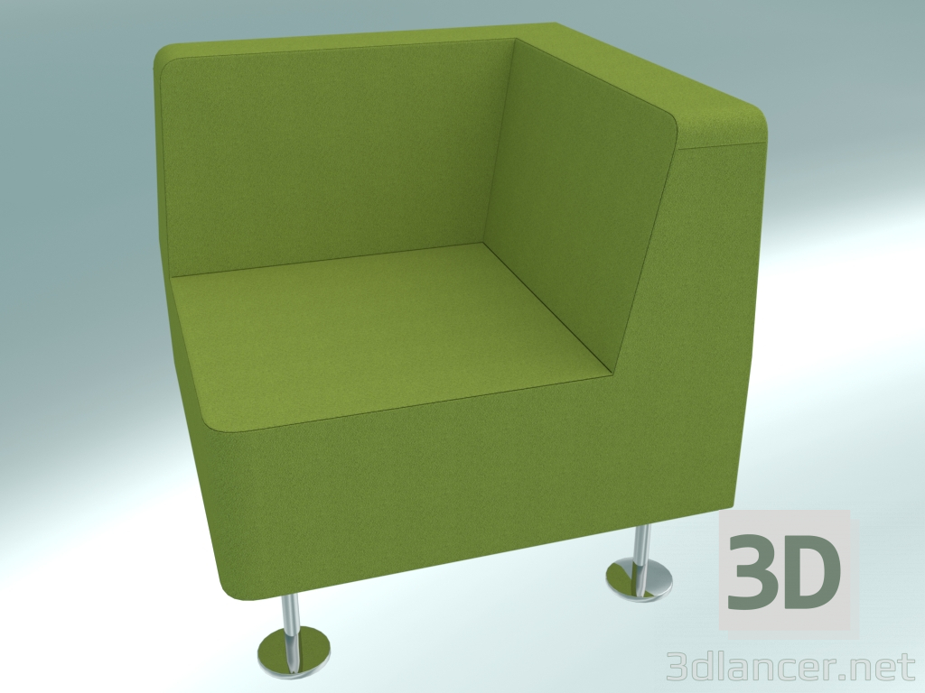 3d model Corner armchair (30) - preview