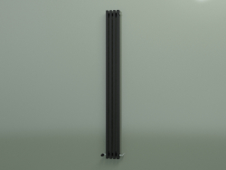 Radiateur vertical RETTA (4 sections 2000 mm 60x30, noir brillant)