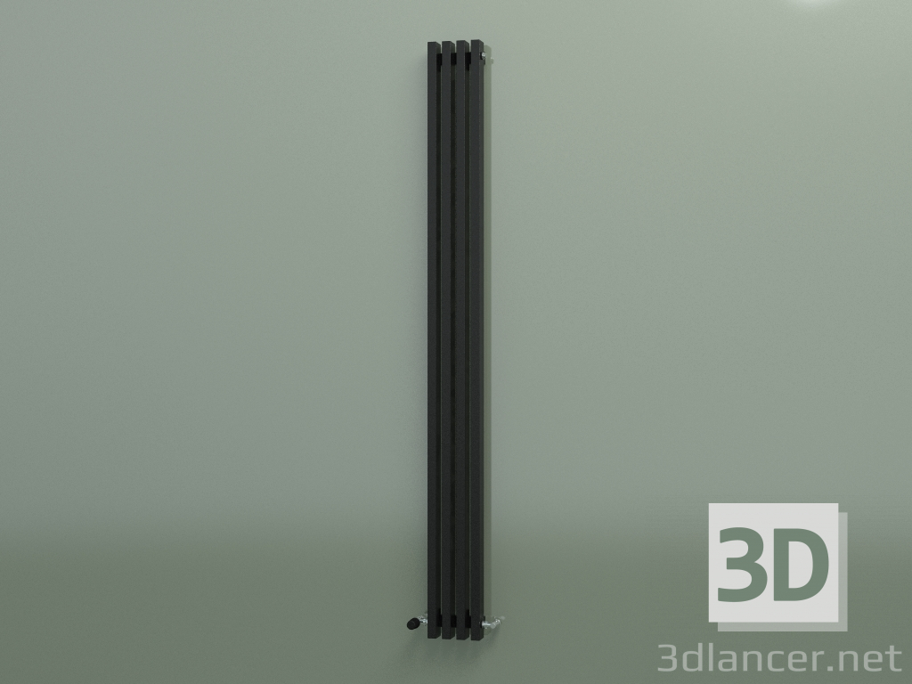 modèle 3D Radiateur vertical RETTA (4 sections 2000 mm 60x30, noir brillant) - preview