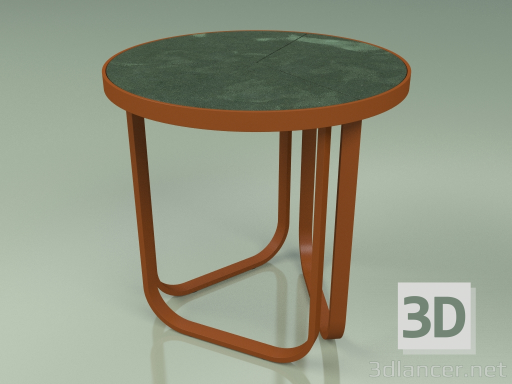 3D Modell Beistelltisch 008 (Metallrost, glasierter Greswald) - Vorschau