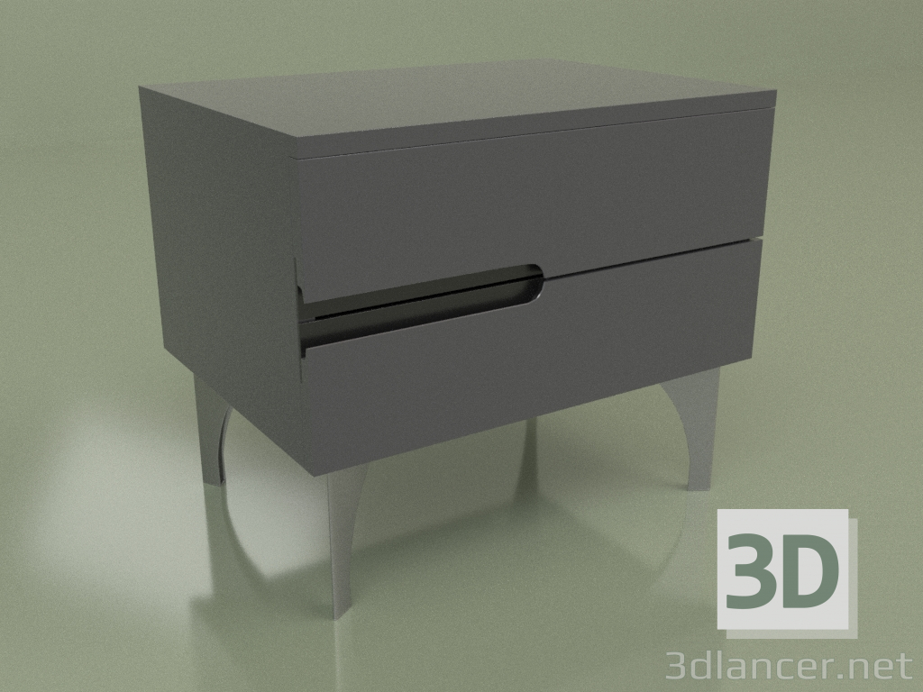 3d model Mesita de noche GL 250 (Antracita) - vista previa