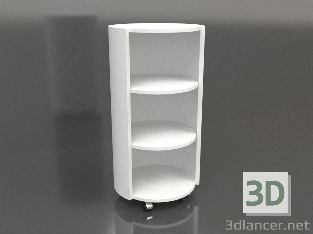 modello 3D Rack su ruote TM 09 (P=503х981, bianco) - anteprima