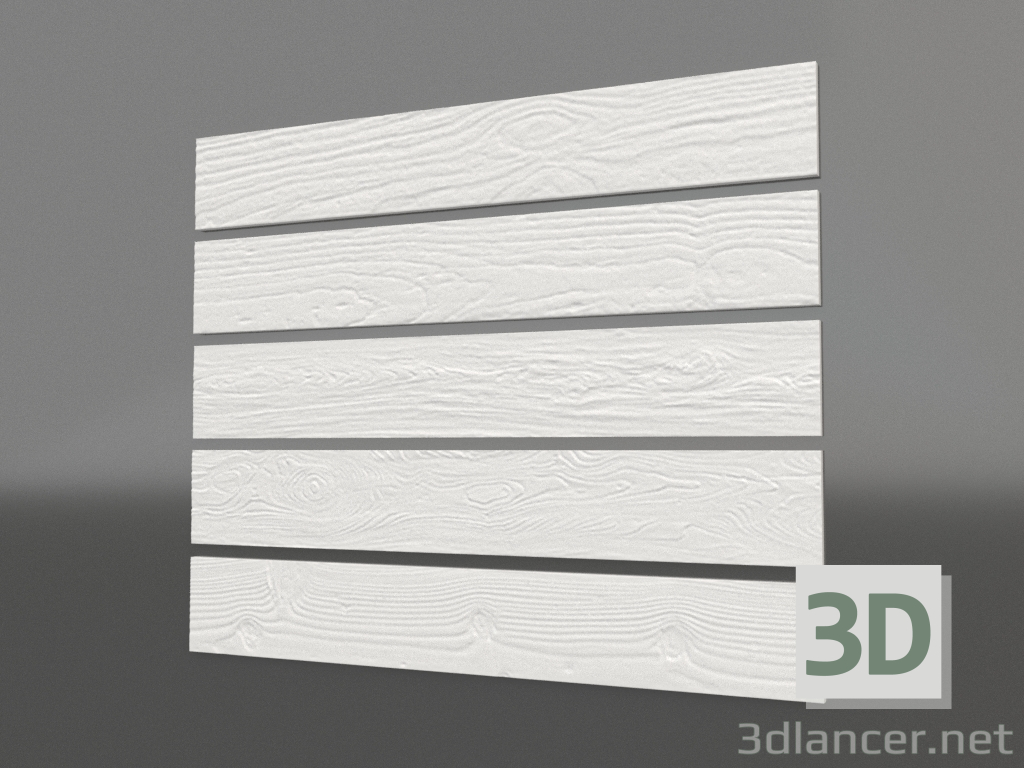 modello 3D pannello 3d E-06 - anteprima