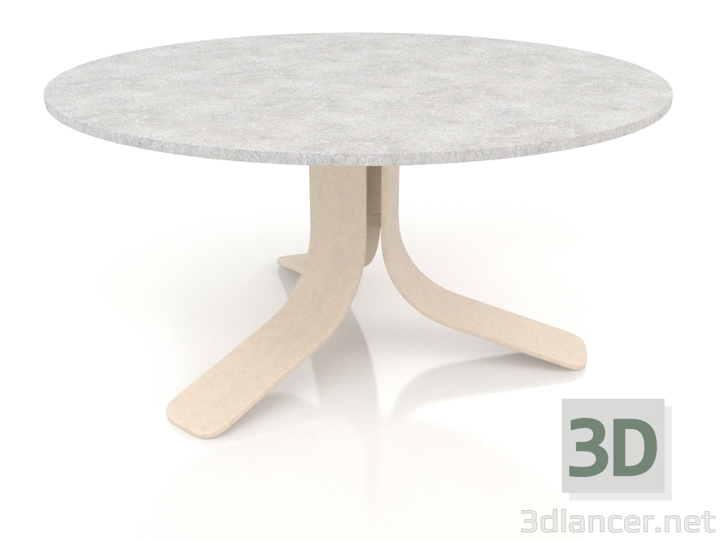 3d модель Стол кофейный Ø80 (Sand, DEKTON Kreta) – превью