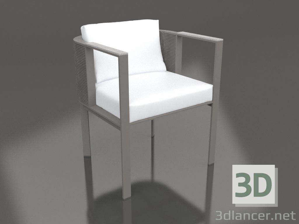 modello 3D Sedia da pranzo (grigio quarzo) - anteprima