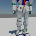 3d The character Gundam model buy - render